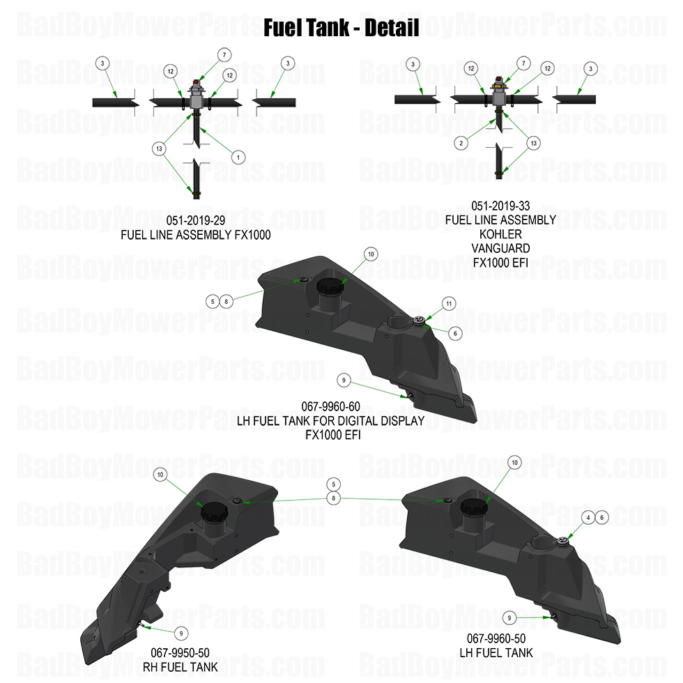 2025 Rogue - Fuel Tank - Detail